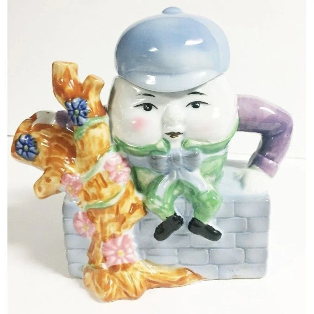 70's Ceramic Humpty Dumpty Teapot